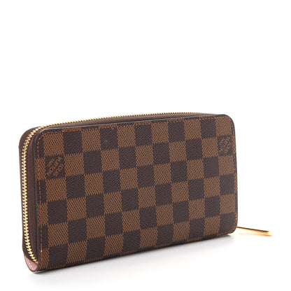 Louis Vuitton Damier Ebene Zippy Wallet Rose Ballerine 3 of 7