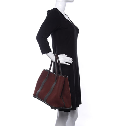 Hermes Toile Buffle Gala Garden Party 36 MM Havane Rouge H 2 of 8
