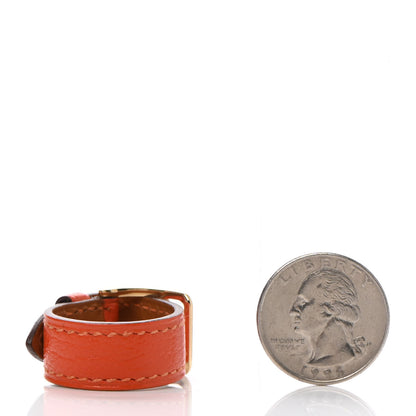 Hermes Chevre Mysore Etriviere Scarf Ring Feu 2 of 5