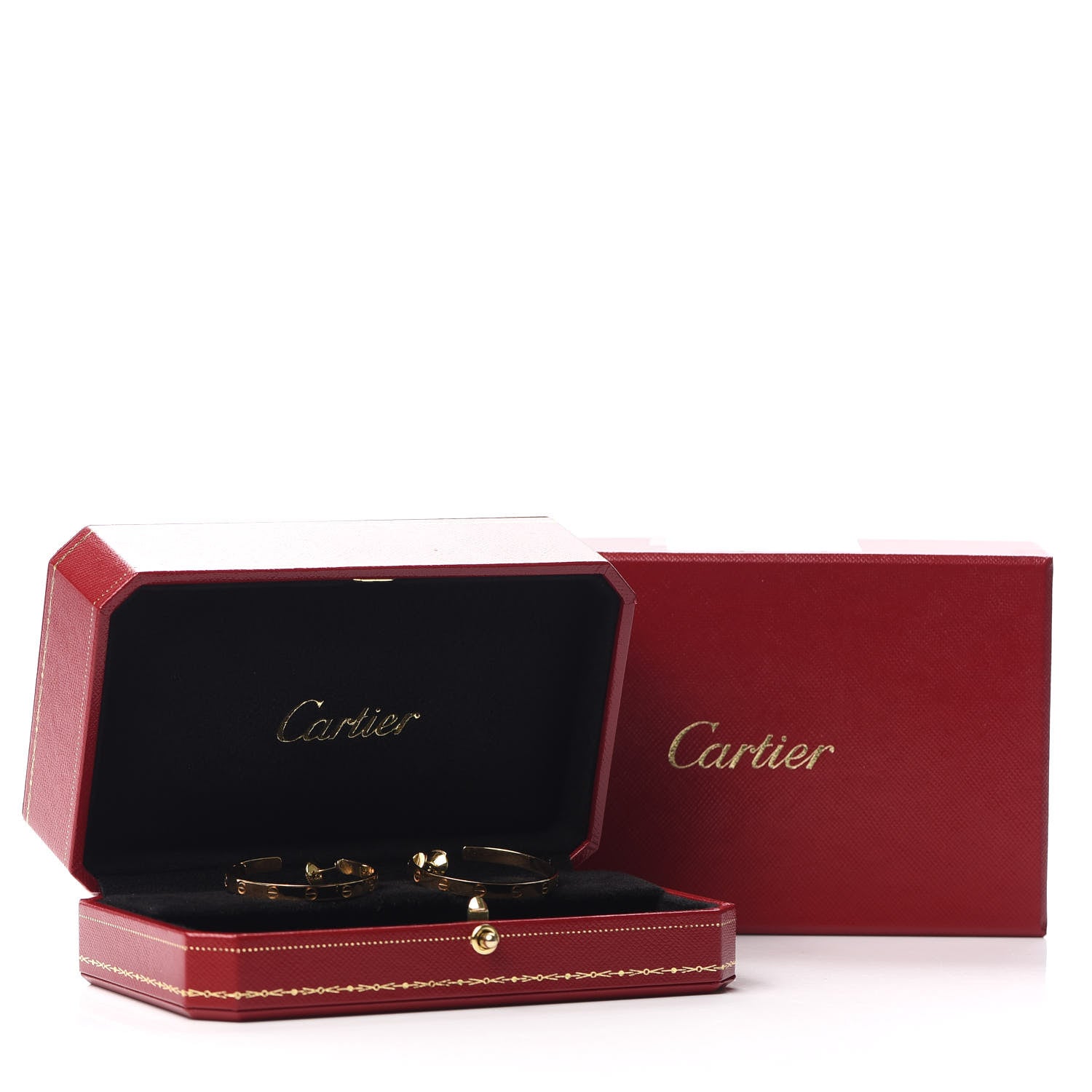 Cartier 18K Yellow Gold Large LOVE Hoop Earrings 6 of 6