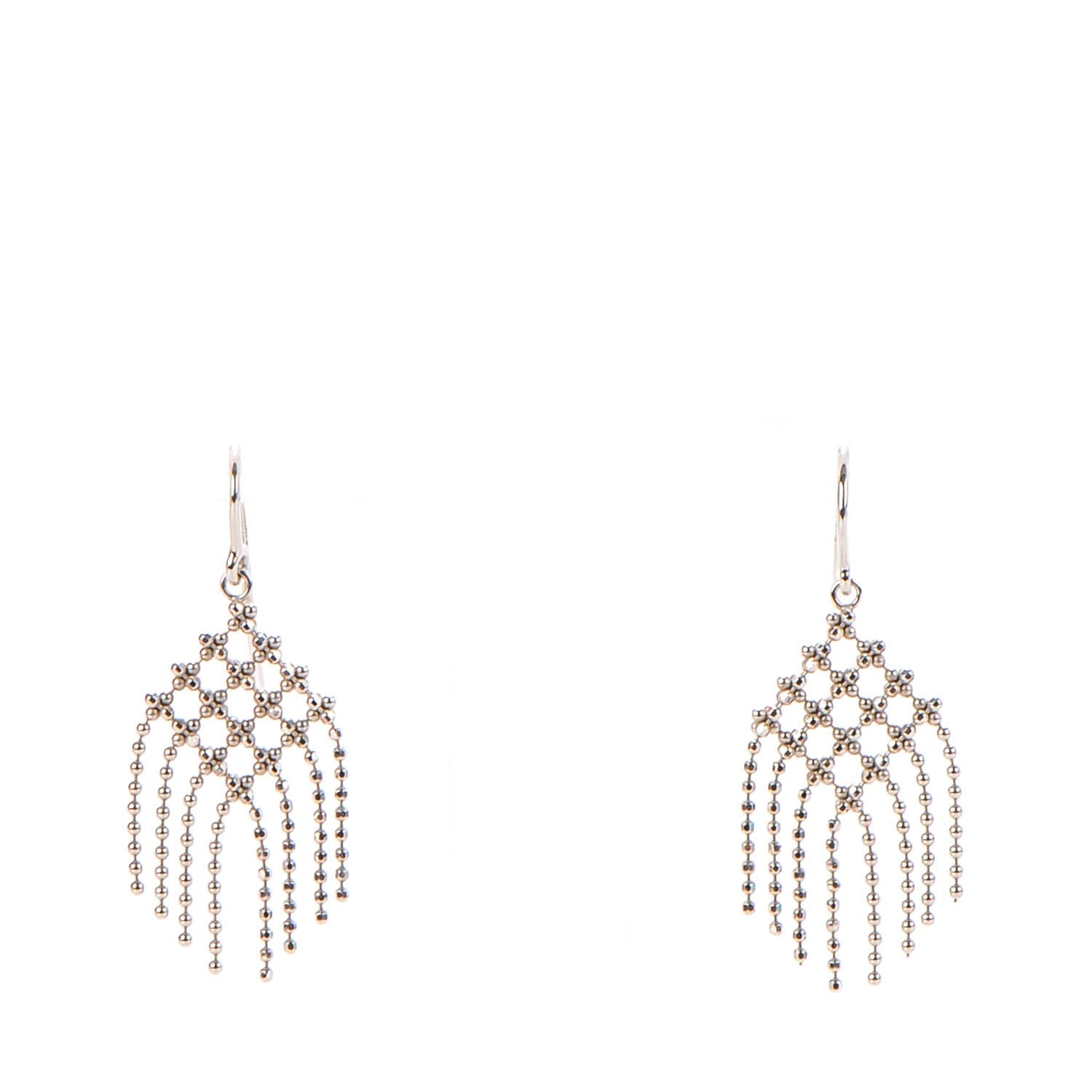 Tiffany 18K White Gold Fringe Earrings 1 of 5