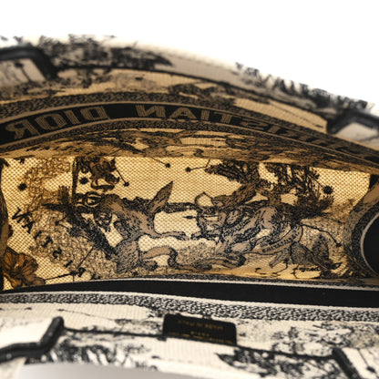 Christian Dior Canvas Zodiac Toile De Jouy Embroidered Medium Book Tote Latte 5 of 12