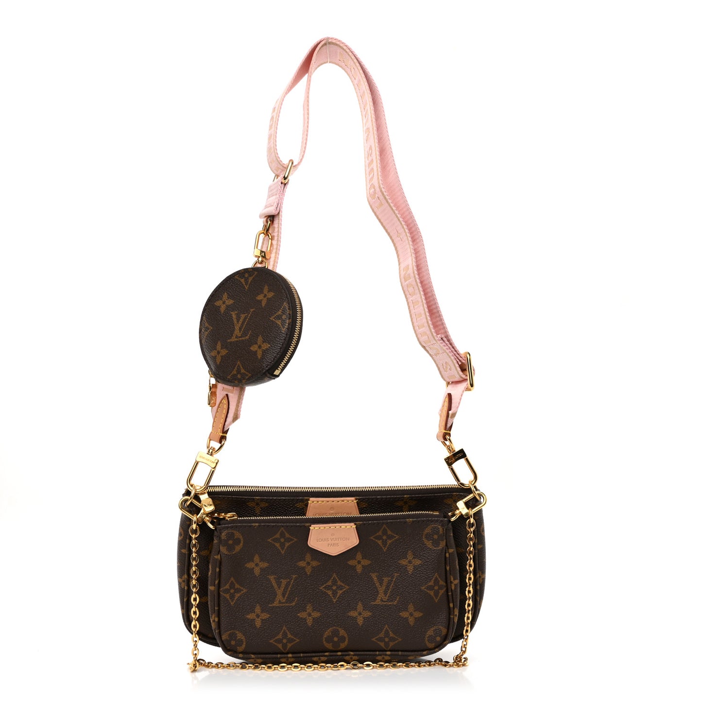 Monogram Multi Pochette Accessories Rose Clair