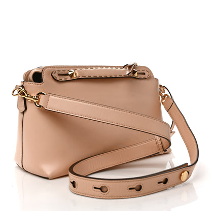 Fendi Vitello King Logo Embossed Medium By The Way Boston Bag Light Rose 3 of 13