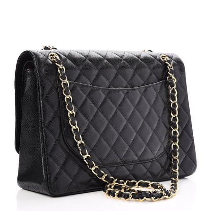 Chanel Caviar Quilted Maxi Double Flap Black 4 of 8