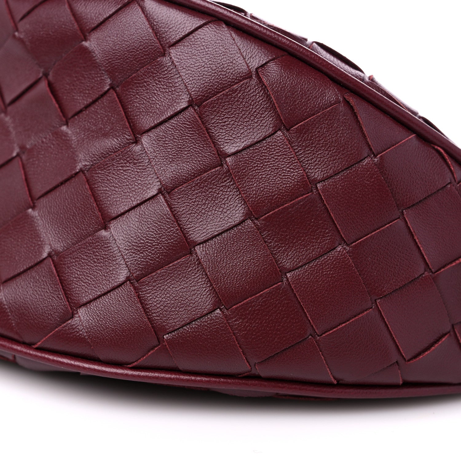 Bottega Veneta Nappa Intrecciato Half Moon Pouch On Strap Barolo 7 of 9