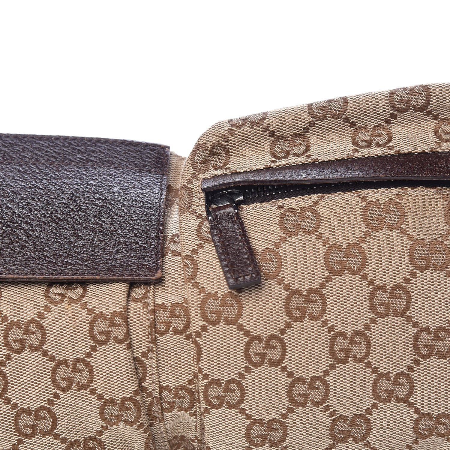 Gucci Monogram Web Belt Bag Dark Brown 8 of 10