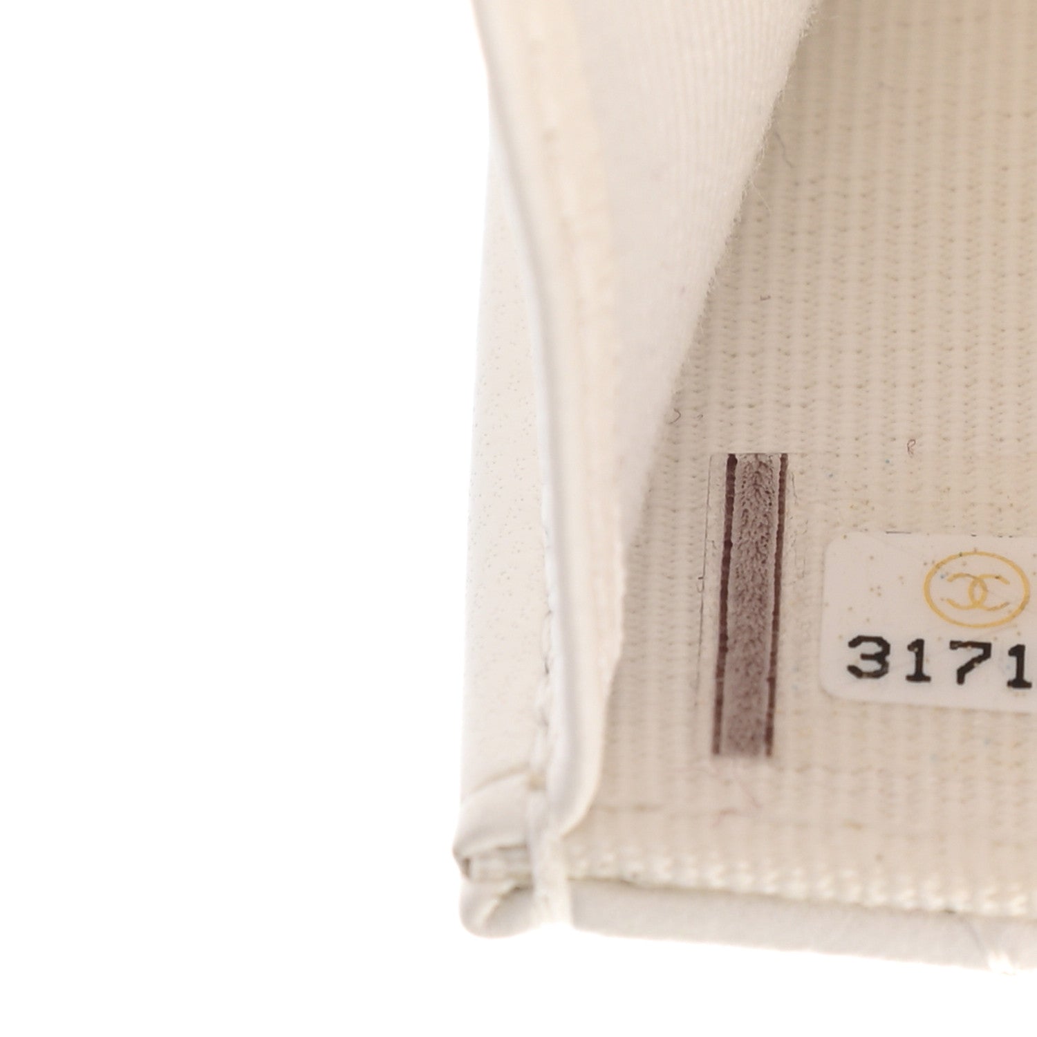 Chanel Lambskin Quilted CC Hook Card Holder White 8 of 8