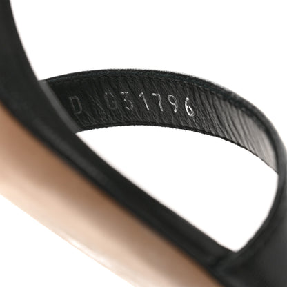 Chanel Lambskin Patent Camellia Ankle Strap Sandals 37.5 Black 6 of 10