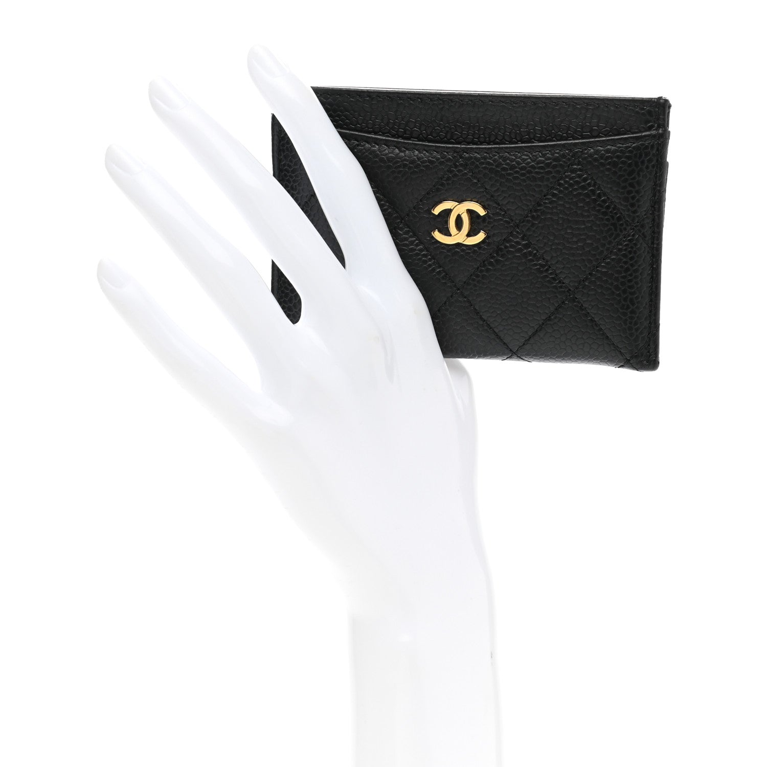 Chanel Caviar Quilted Card Holder Black 2 of 9