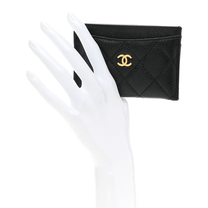 Chanel Caviar Quilted Card Holder Black 2 of 9