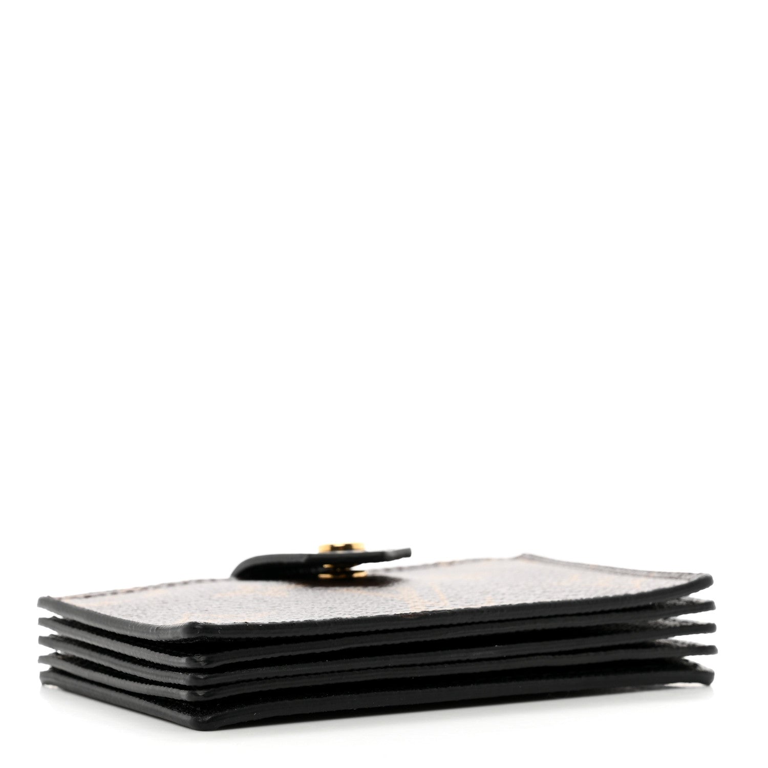 Louis Vuitton Monogram Gusset Card Holder Black 4 of 8