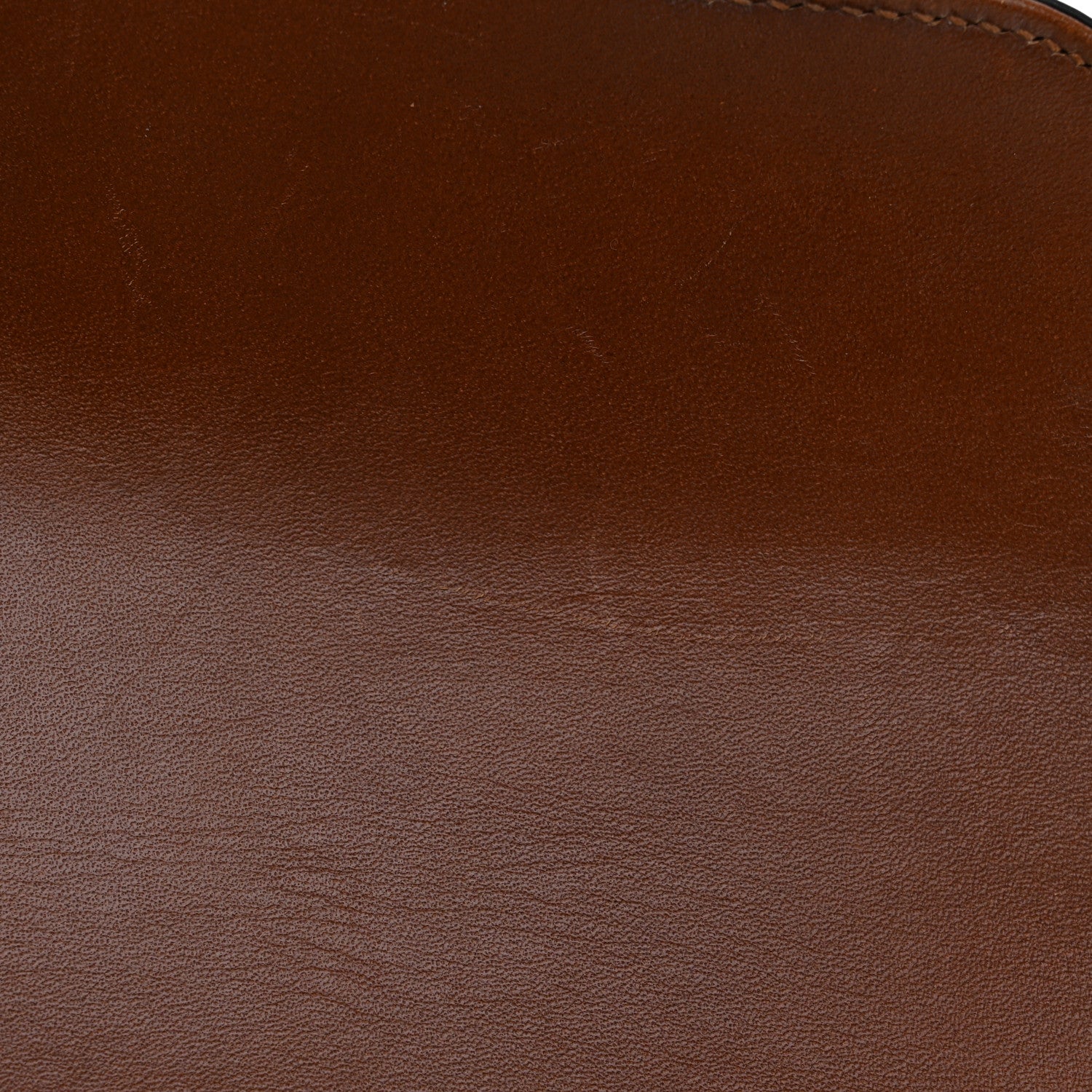 Gucci New Canvas Charisma Calfskin Crystal GG Monogram Mini Horsebit 1955 Shoulder Bag Camel Ebony 12 of 12