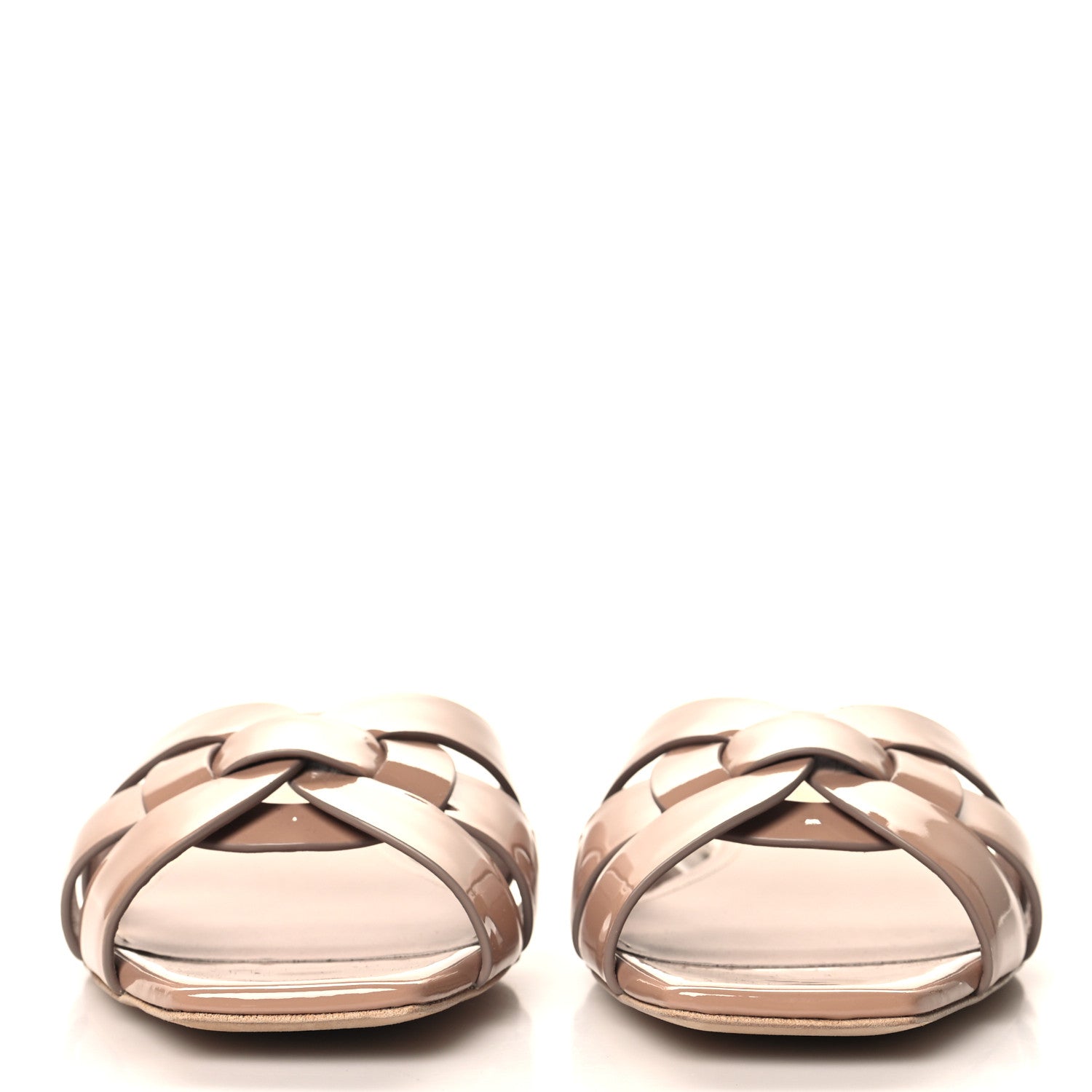 Saint Laurent Patent Tribute 05 Slide Sandals 35 Nude 3 of 11