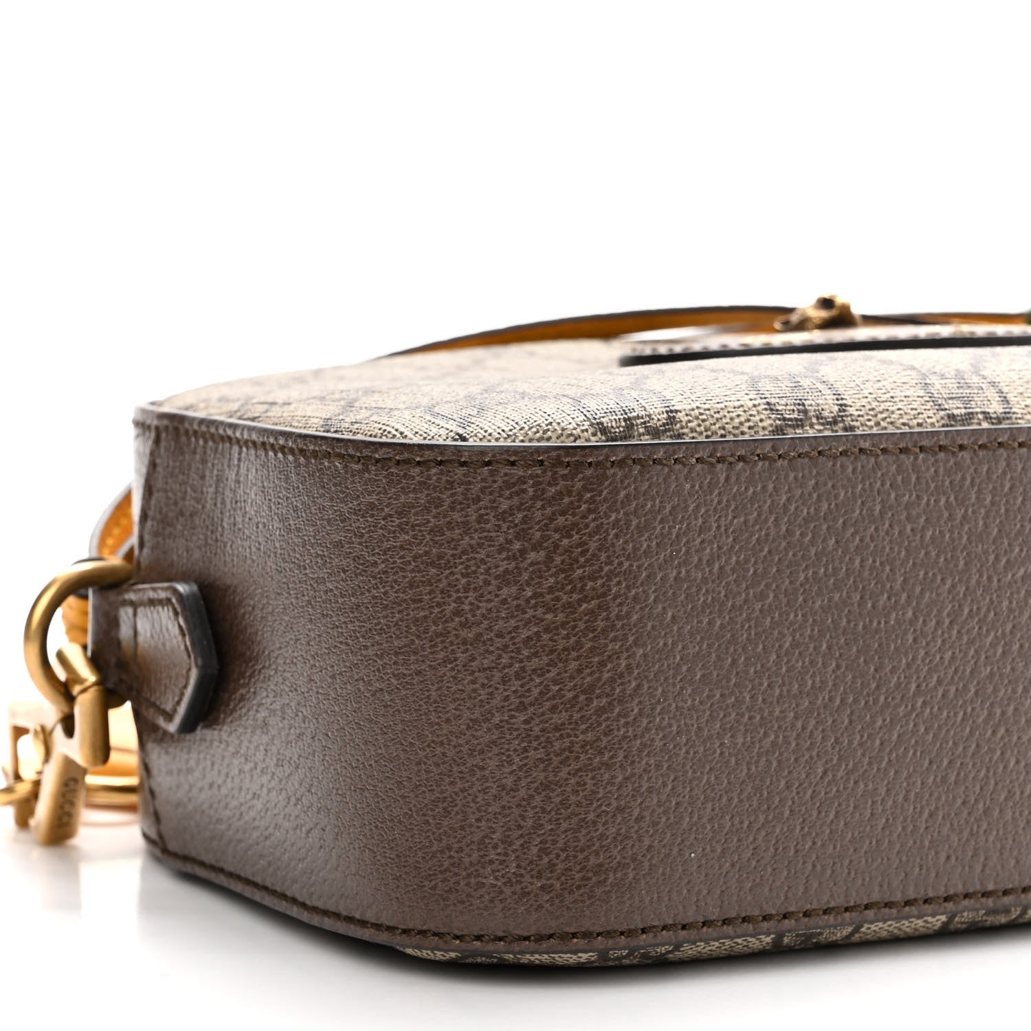 Gucci GG Supreme Monogram Web Neo Vintage Shoulder Bag Beige New Acero Crop 9 of 10