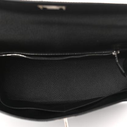 Hermes Chevre De Coromandel Kelly Retourne 28 Black 5 of 10