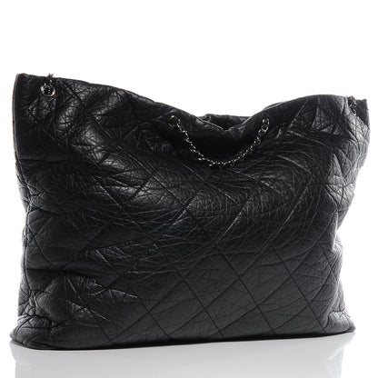Chanel Aged Calfskin Large Reissue Drawstring Tote Black 3 of 7
