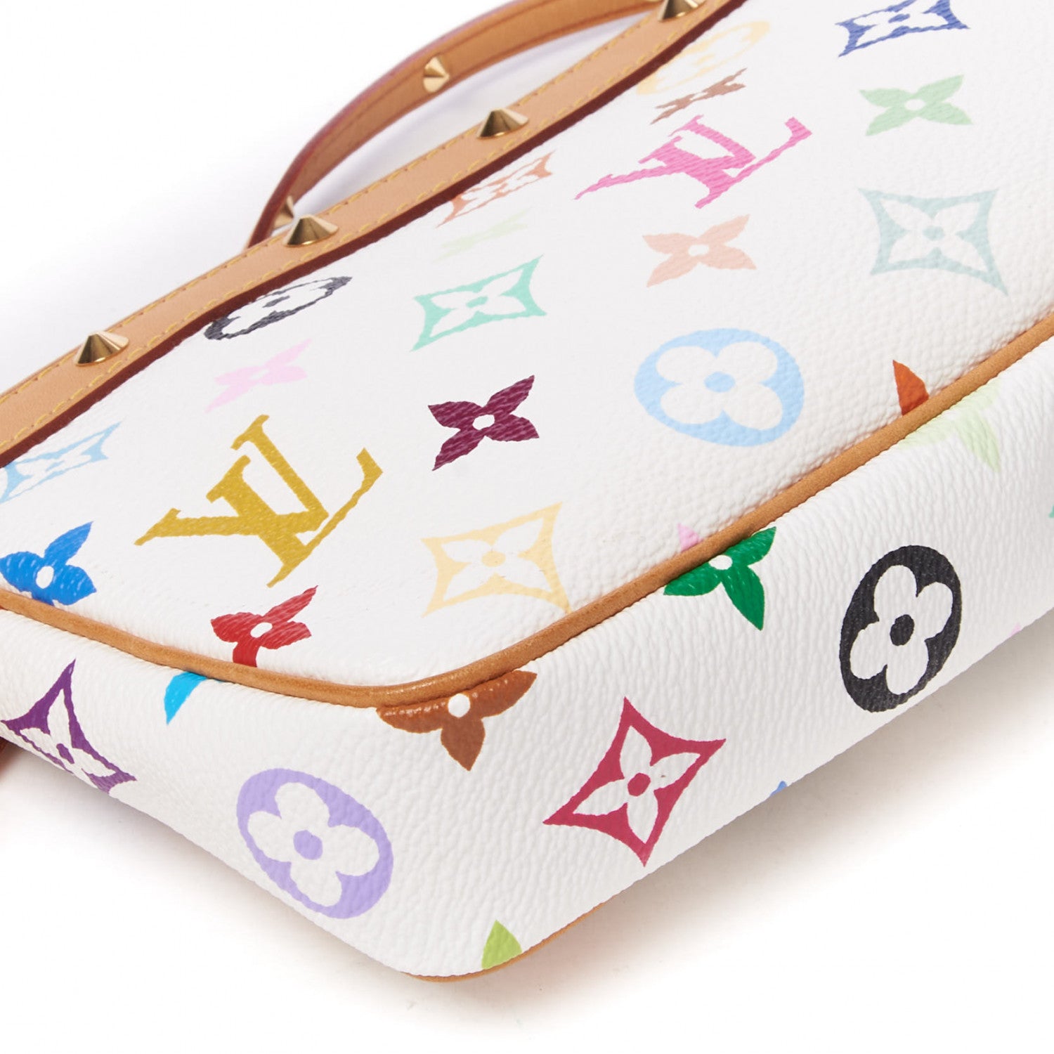 Louis Vuitton Monogram Multicolor Pochette Accessories White 6 of 7