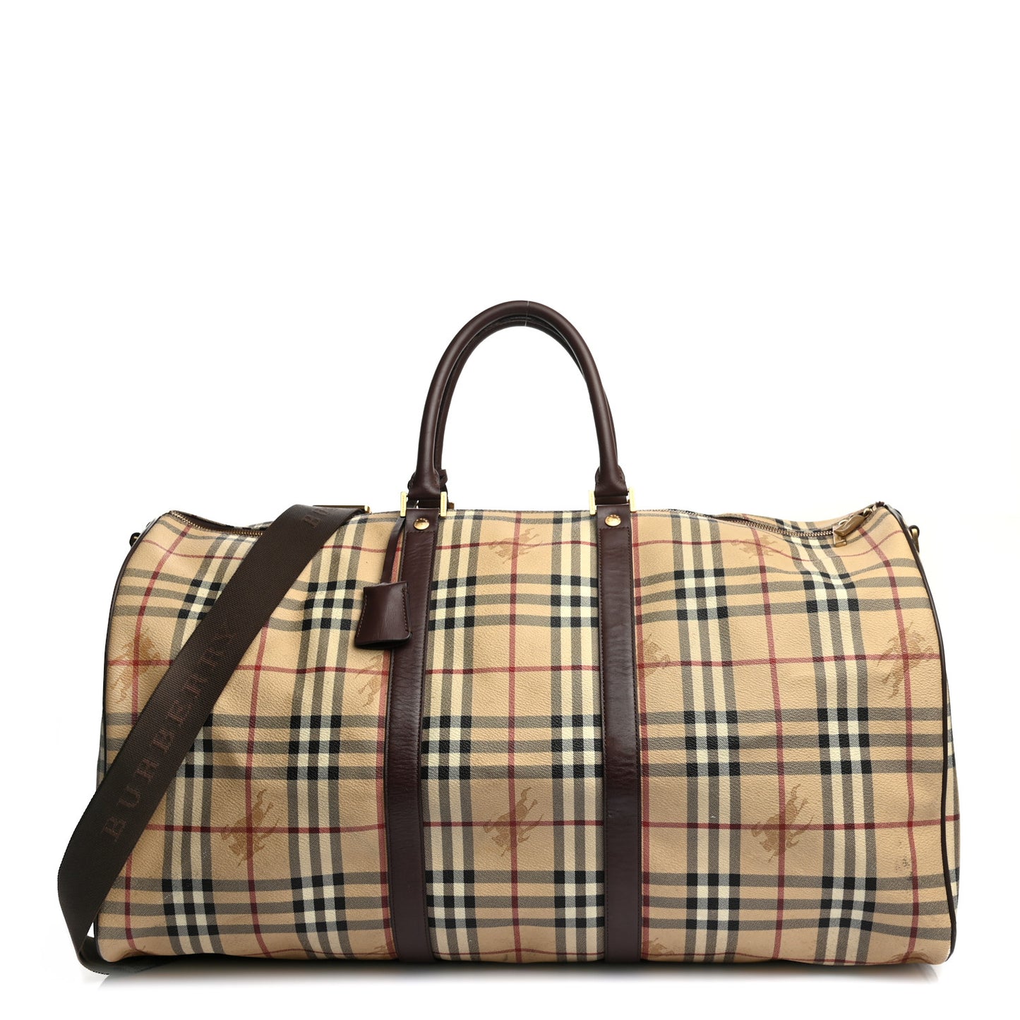 Haymarket Check Duffle Bag Brown