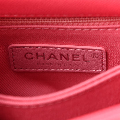 Chanel Caviar Quilted Incognito Extra Mini Coco Handle Flap Pink 6 of 10