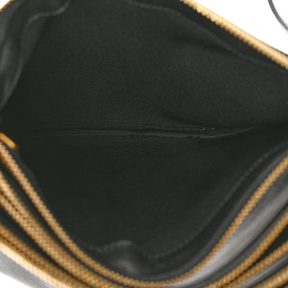 Celine Lambskin Small Trio Crossbody Bag Black 7 of 10