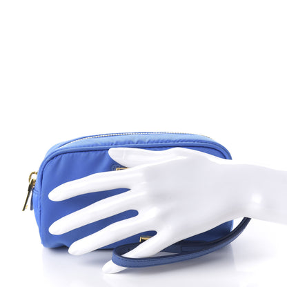 Prada Tessuto Nylon Saffiano Wristlet Azzurro 2 of 10
