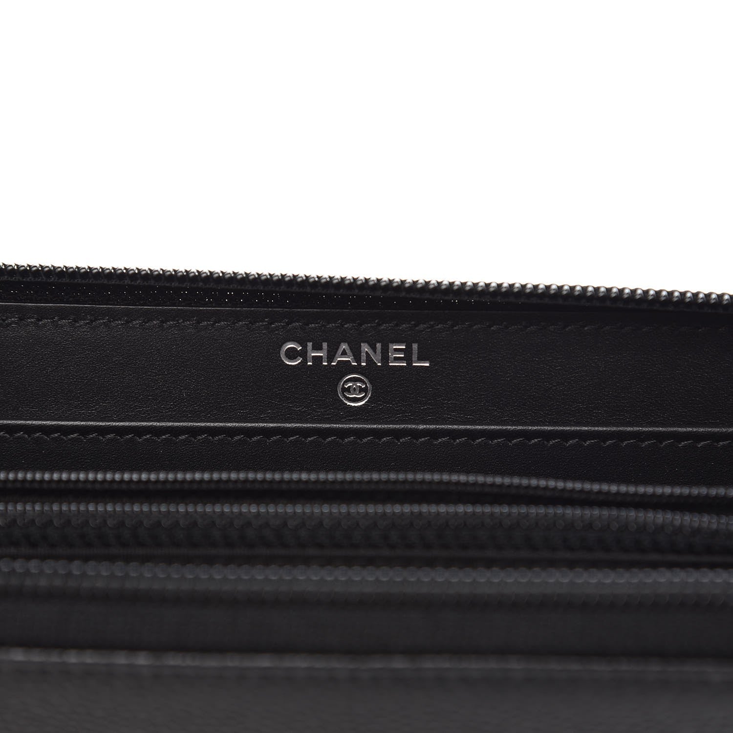 Chanel Caviar Large Timeless CC Zip Around Wallet Black 6 of 8