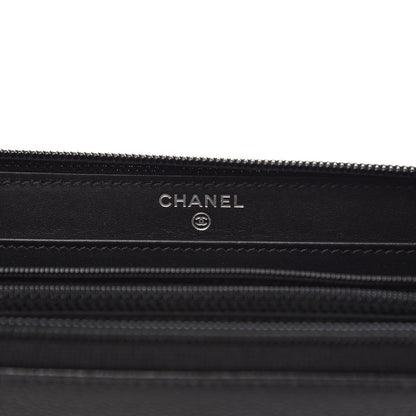 Chanel Caviar Large Timeless CC Zip Around Wallet Black 6 of 8