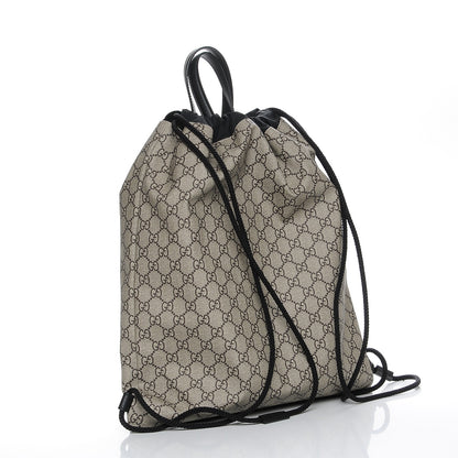 Gucci GG Supreme Monogram Angry Cat Drawstring Backpack 3 of 7