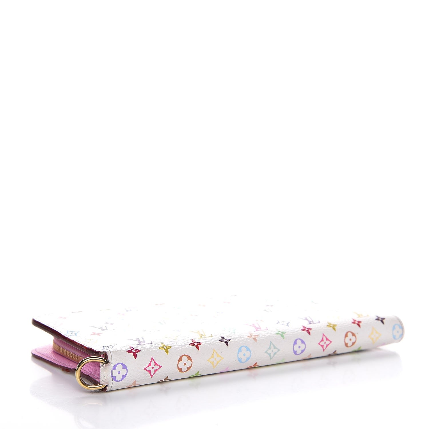 Louis Vuitton Monogram Multicolor Insolite Wallet White Litchi 4 of 8