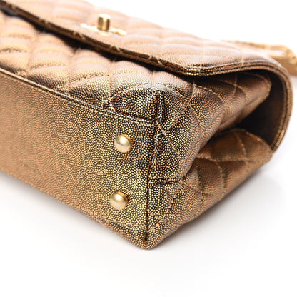 Chanel Metallic Caviar Quilted Mini Coco Handle Flap Gold 8 of 10
