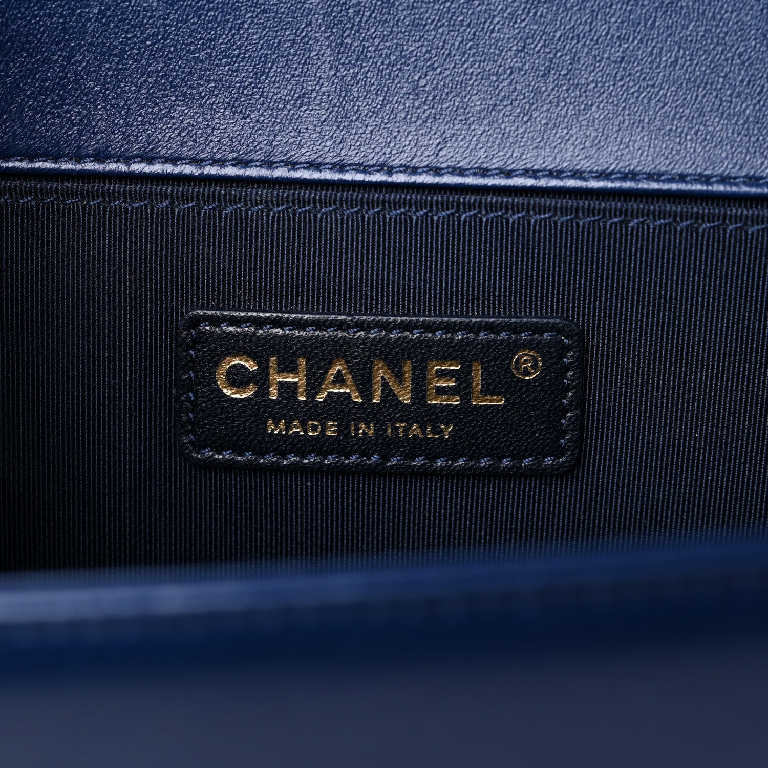 Chanel Lambskin Quilted Medium Boy Flap Dark Navy 5 of 18