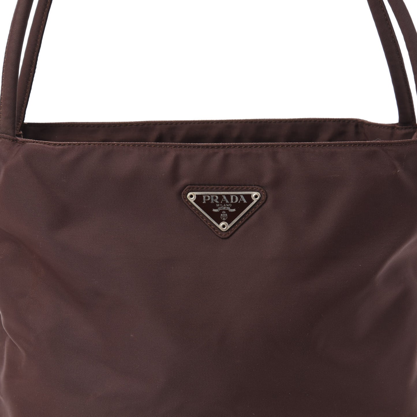 Tessuto Nylon Shoulder Bag Brown