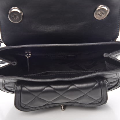 Chanel Lambskin Quilted Messenger Flap Black 7 of 11
