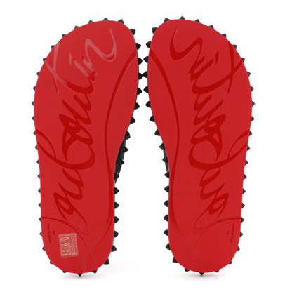 Christian Louboutin Rubber Spike Loubi Donna Flip Flop 40 Black 6 of 9