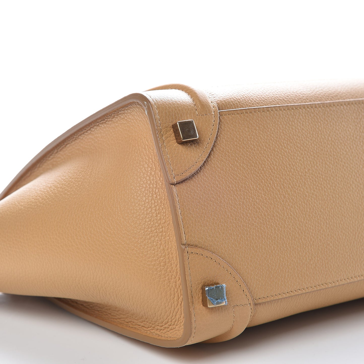 Drummed Calfskin Micro Luggage Cumin