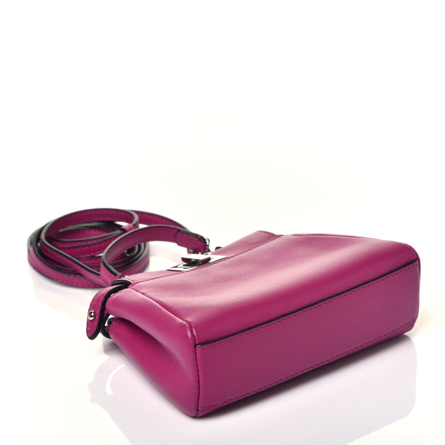 Nappa Micro Peekaboo Iconic Satchel Magenta