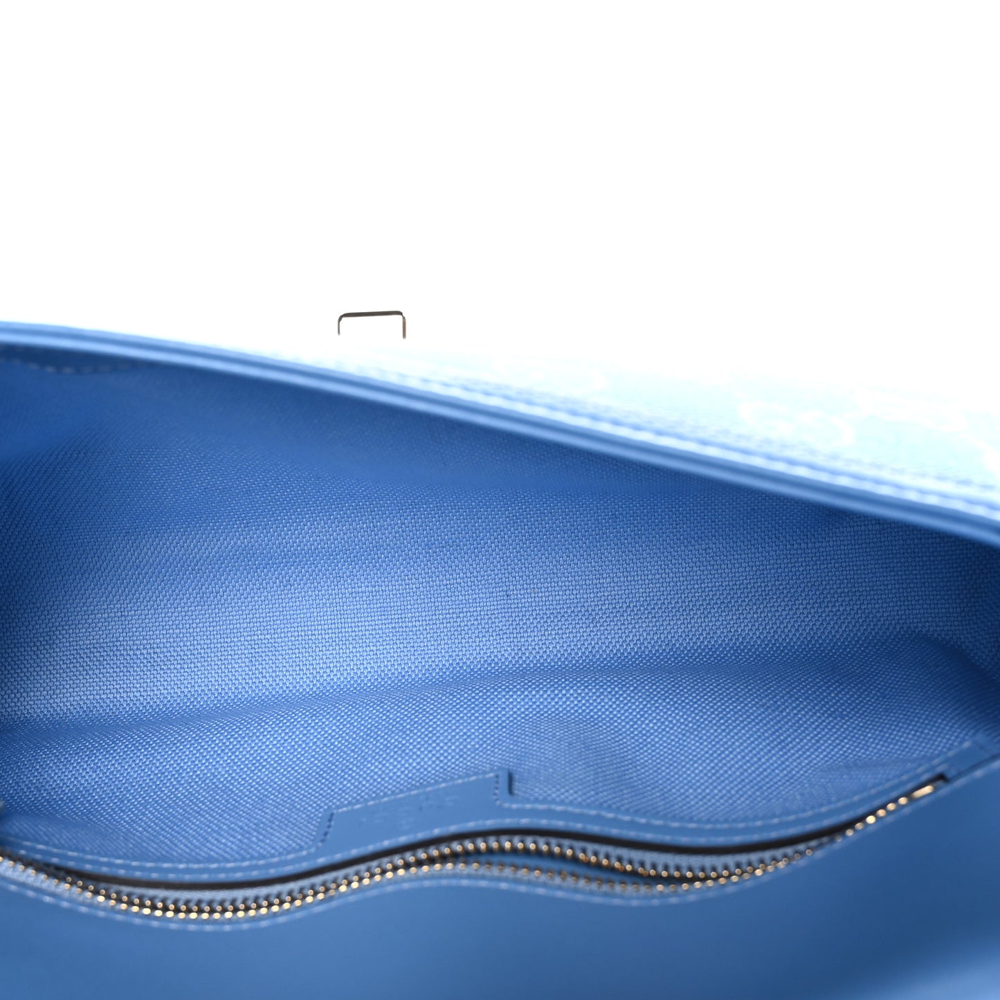 GG Monogram Textured Dollar Calfskin Small Luce Shoulder Bag Blue