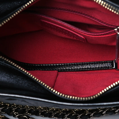 Chanel Aged Calfskin Quilted Small Gabrielle Hobo Black 5 of 11