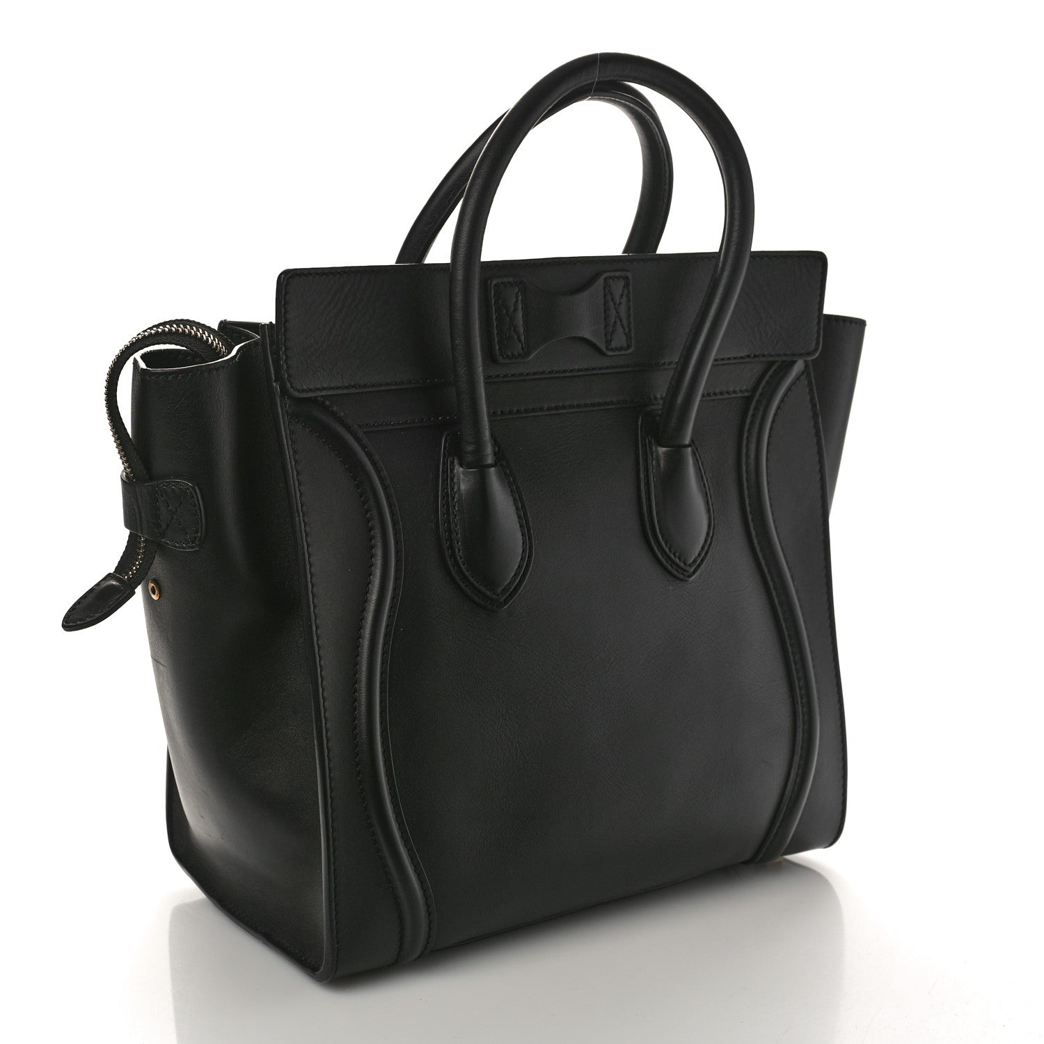 Celine Smooth Calfskin Mini Luggage Black 3 of 10