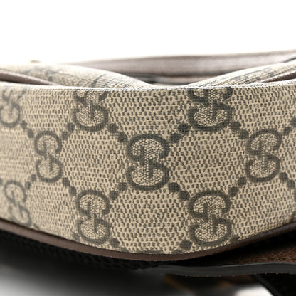 Gucci Soft GG Supreme Monogram Medium Ophidia Belt Bag Dark Brown 10 of 11