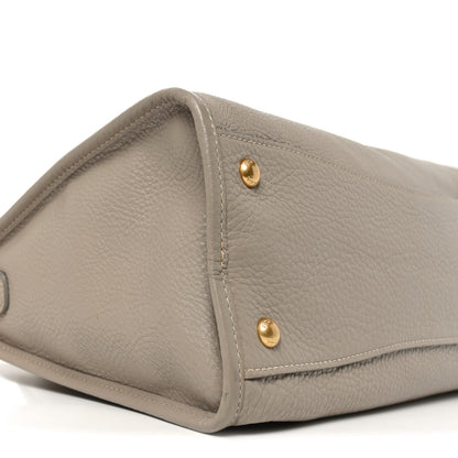 Prada Vitello Daino Shopping Satchel Pomice 8 of 9