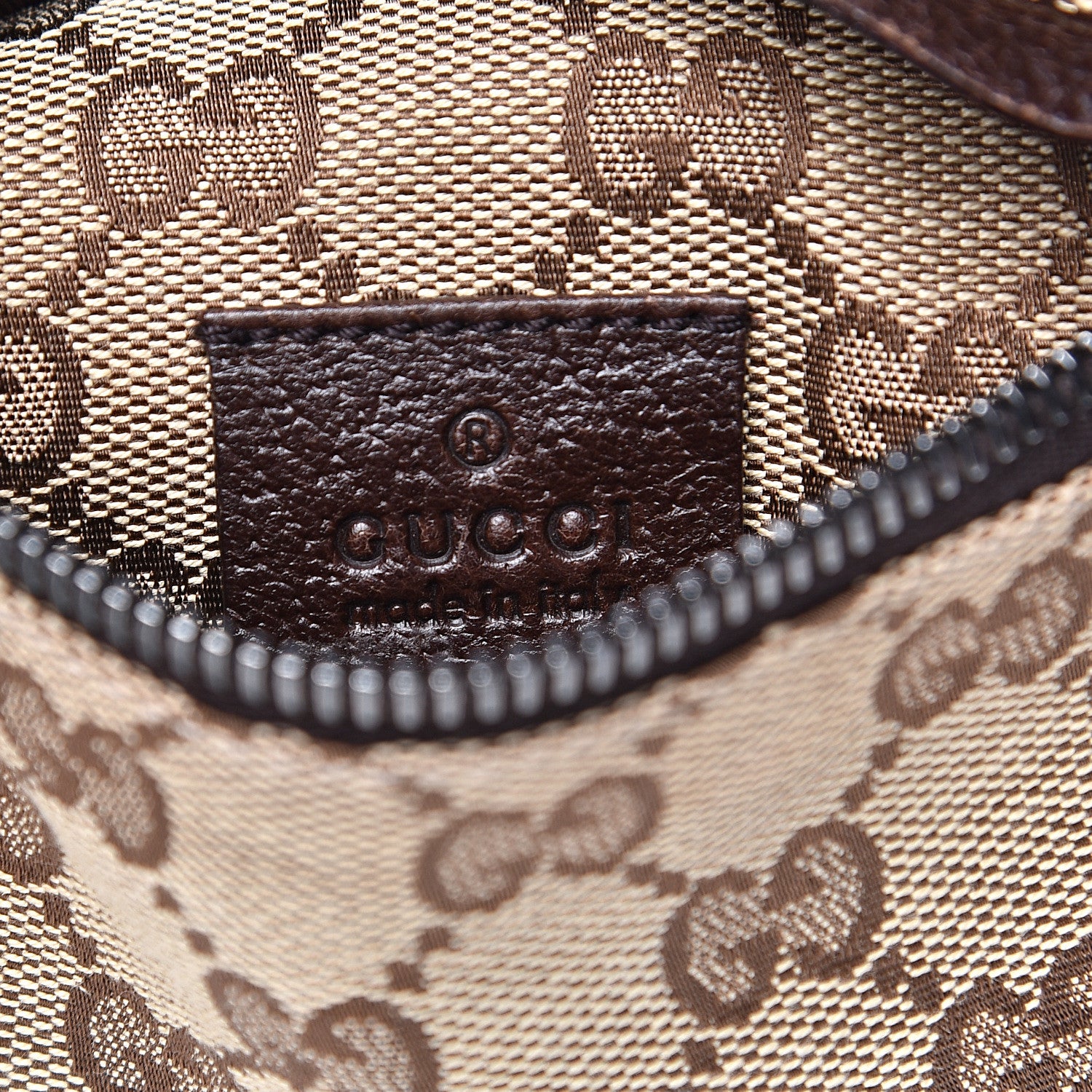 Gucci Monogram Web Belt Bag Dark Brown 9 of 10