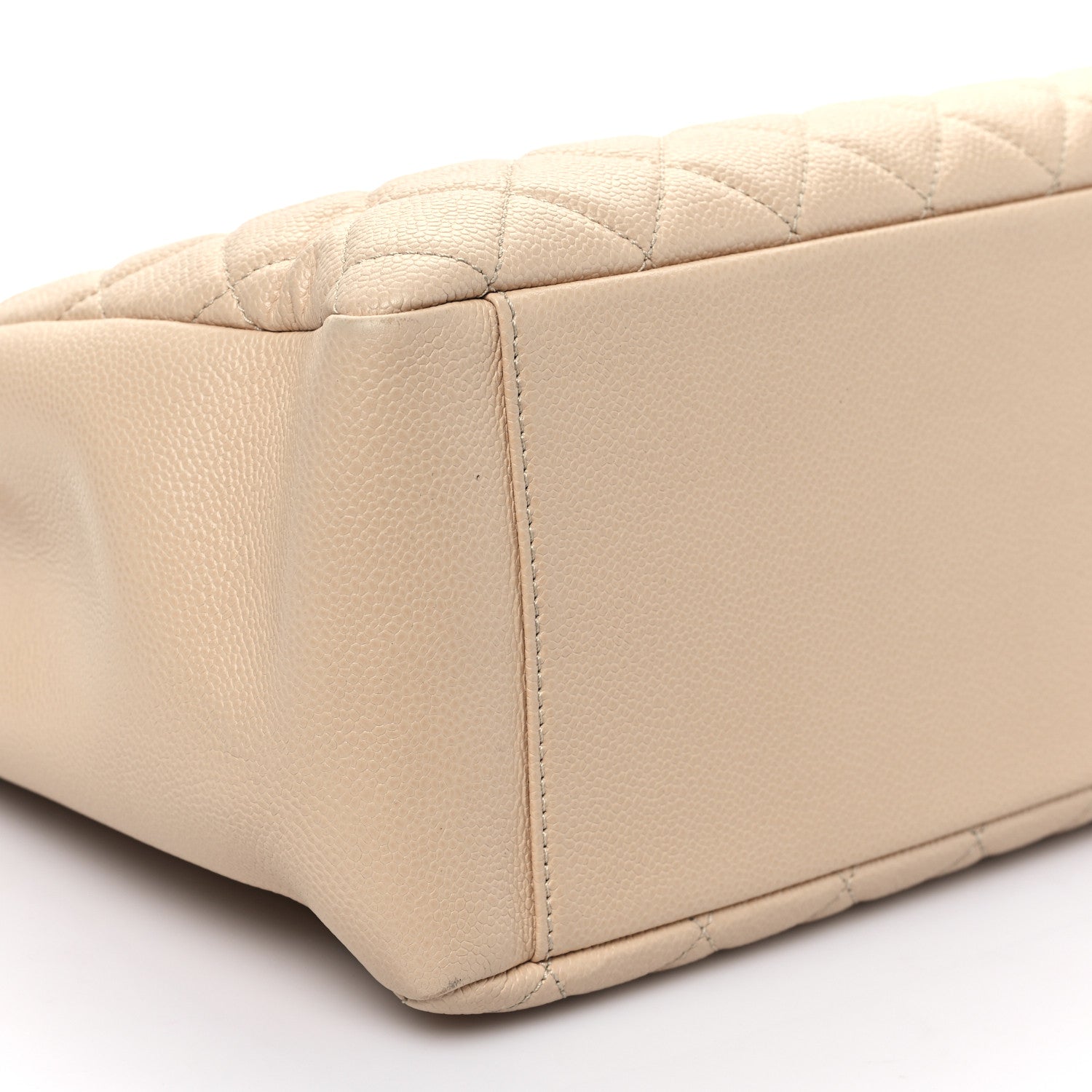 Chanel Caviar Quilted Grand Shopping Tote GST Beige Clair 8 of 9