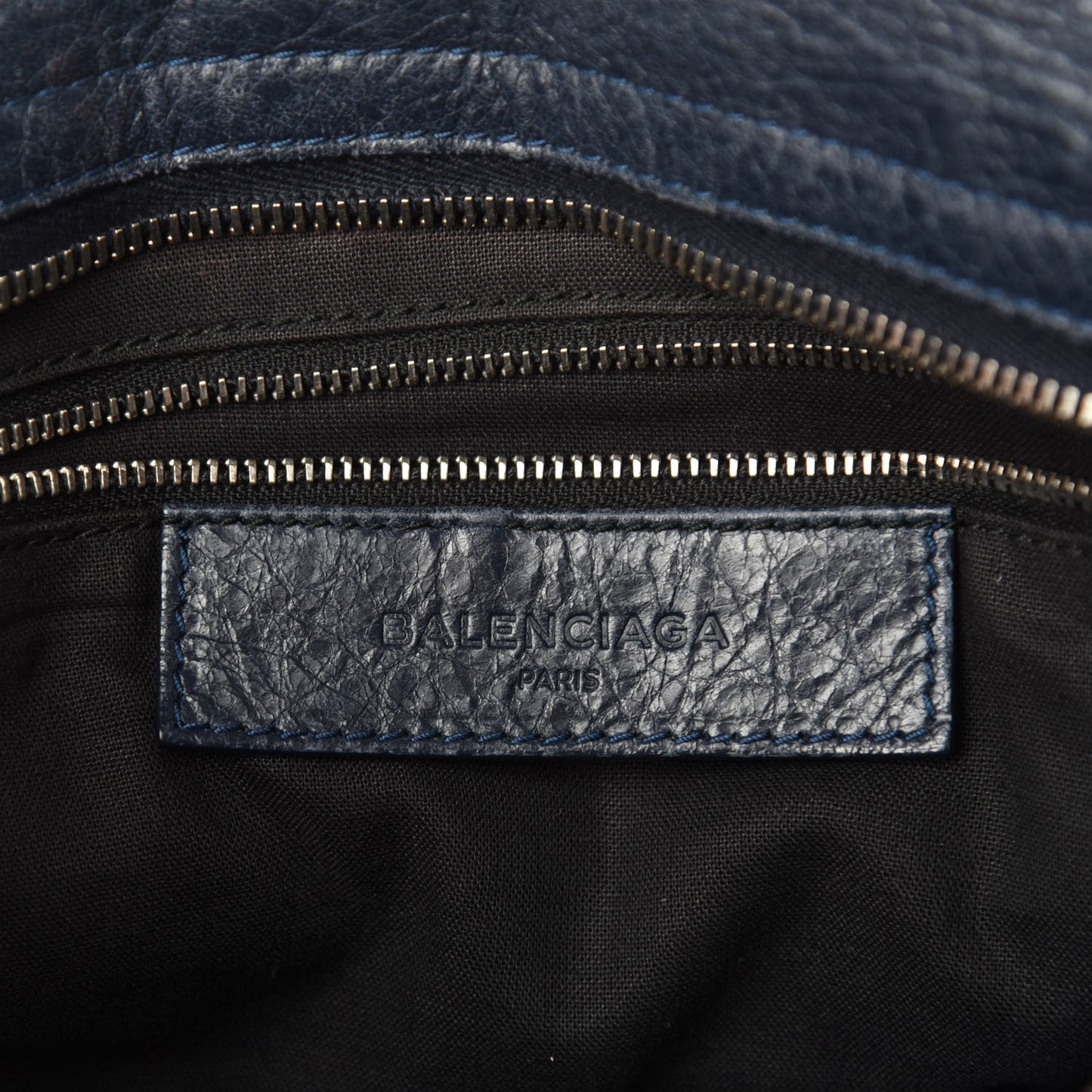 Agneau Giant 12 Silver Hardware City Bleu Obscur