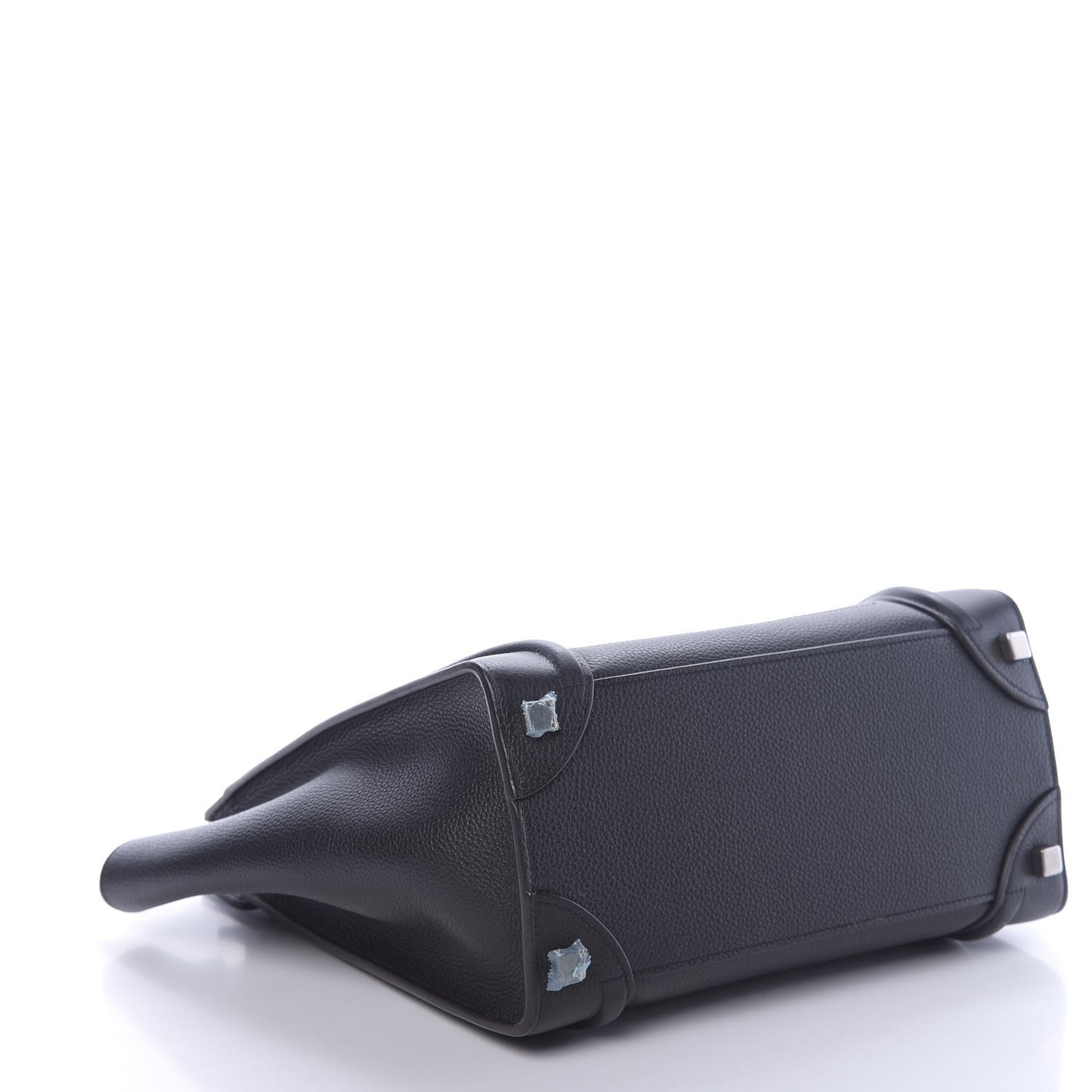 Drummed Calfskin Micro Luggage Black