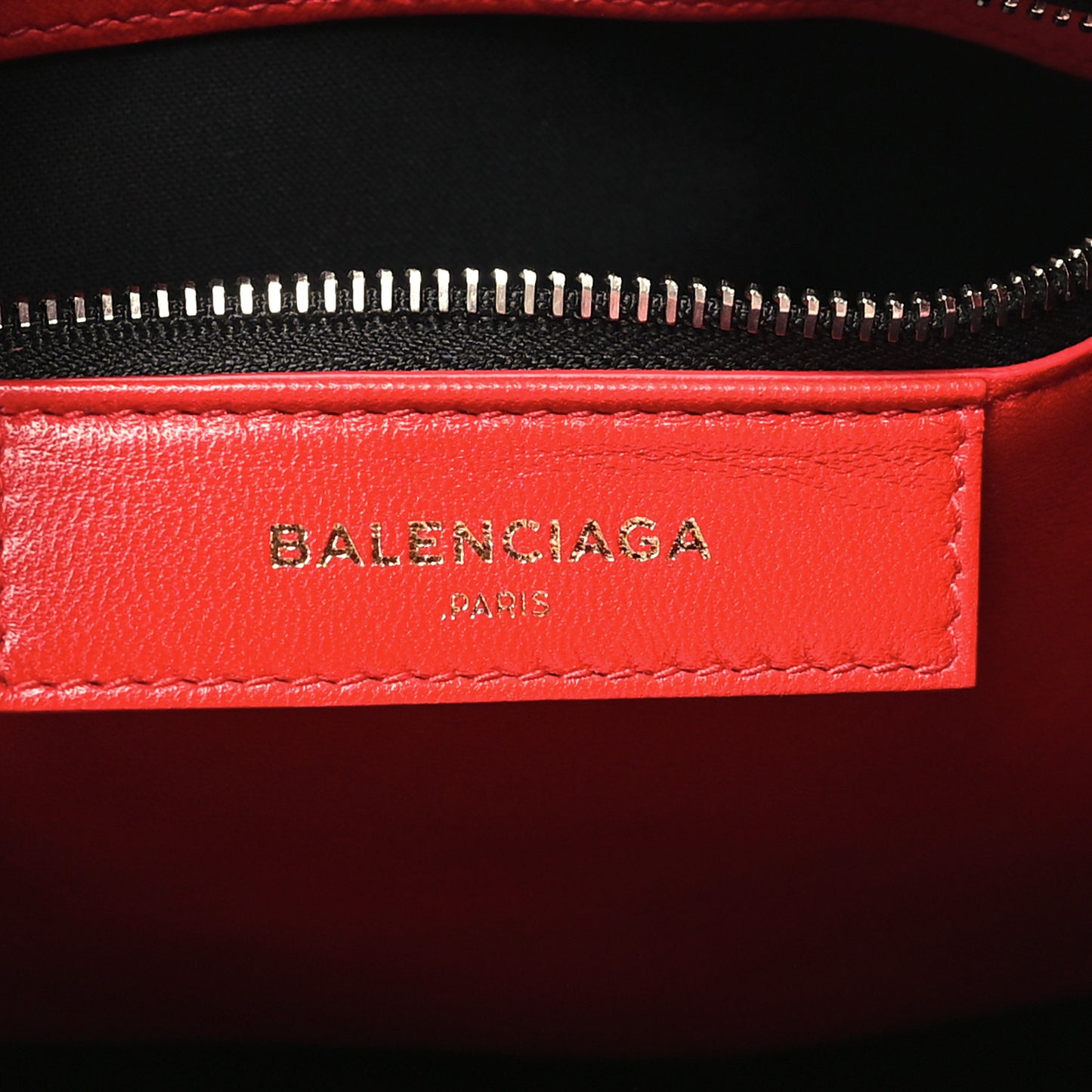 Patent Small Bazar Shopper Tote Red