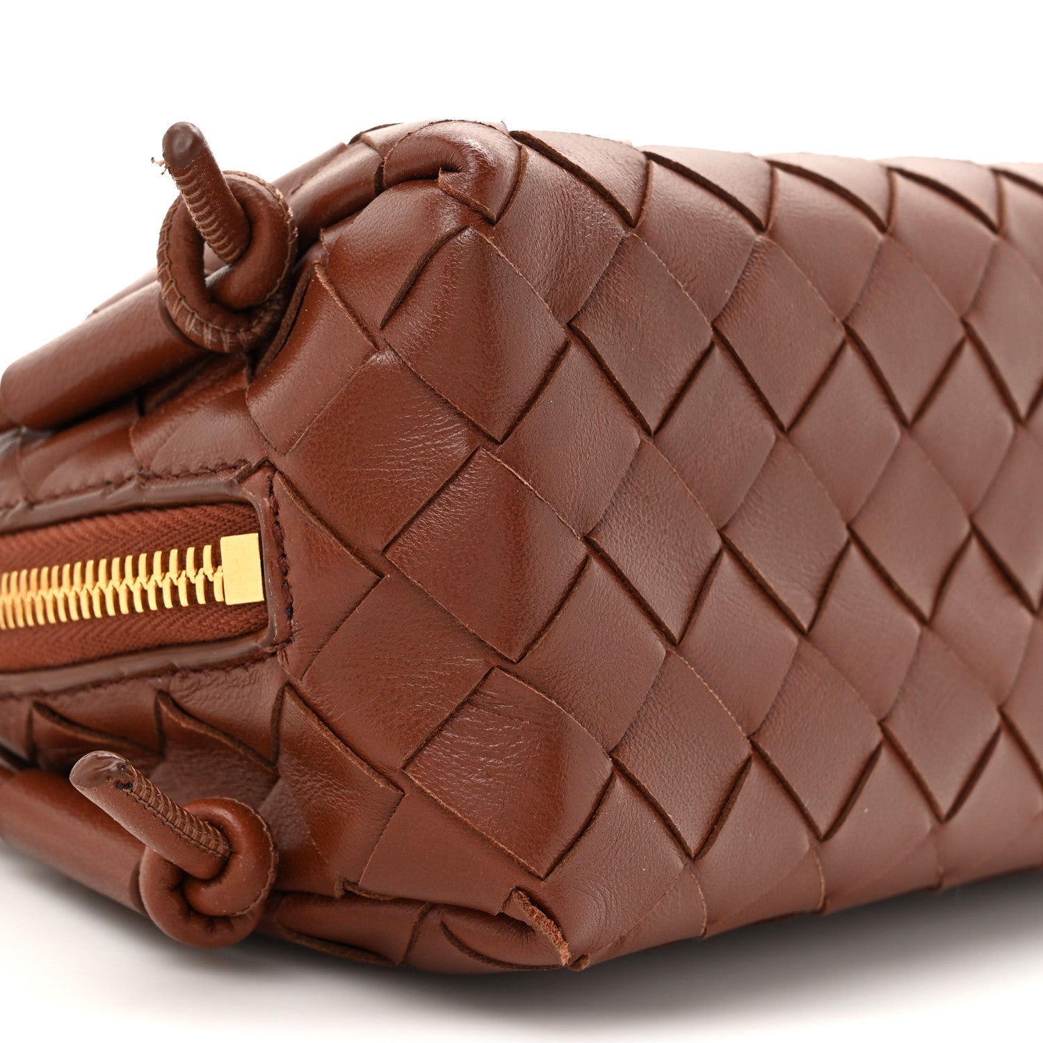 Bottega Veneta Nappa Intrecciato Concert Pouch Rust 9 of 9