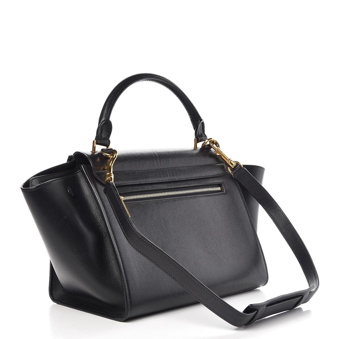 Liege Calfskin Small Trapeze Black