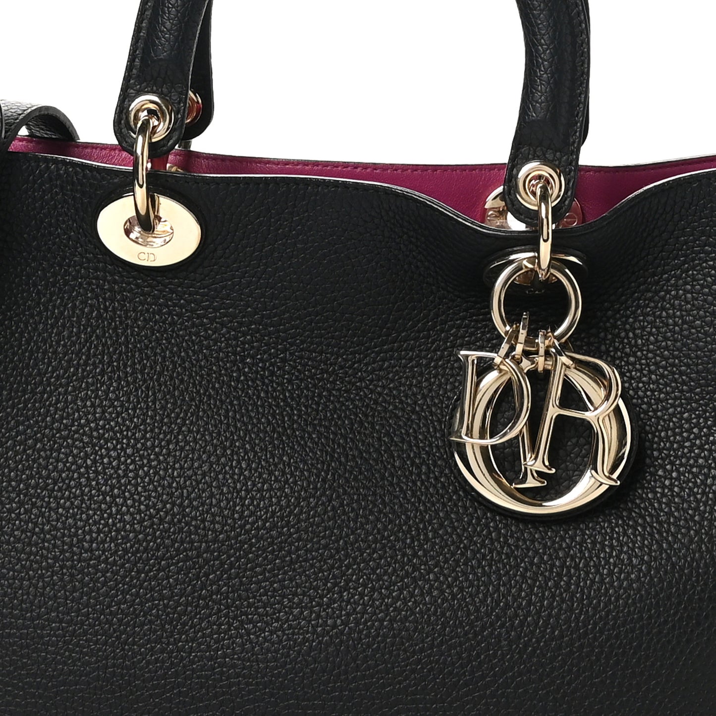 Bullcalf Medium Diorissimo Tote Black Rose Indien